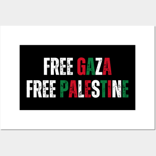 FREE GAZA FREE PALESTINE Posters and Art